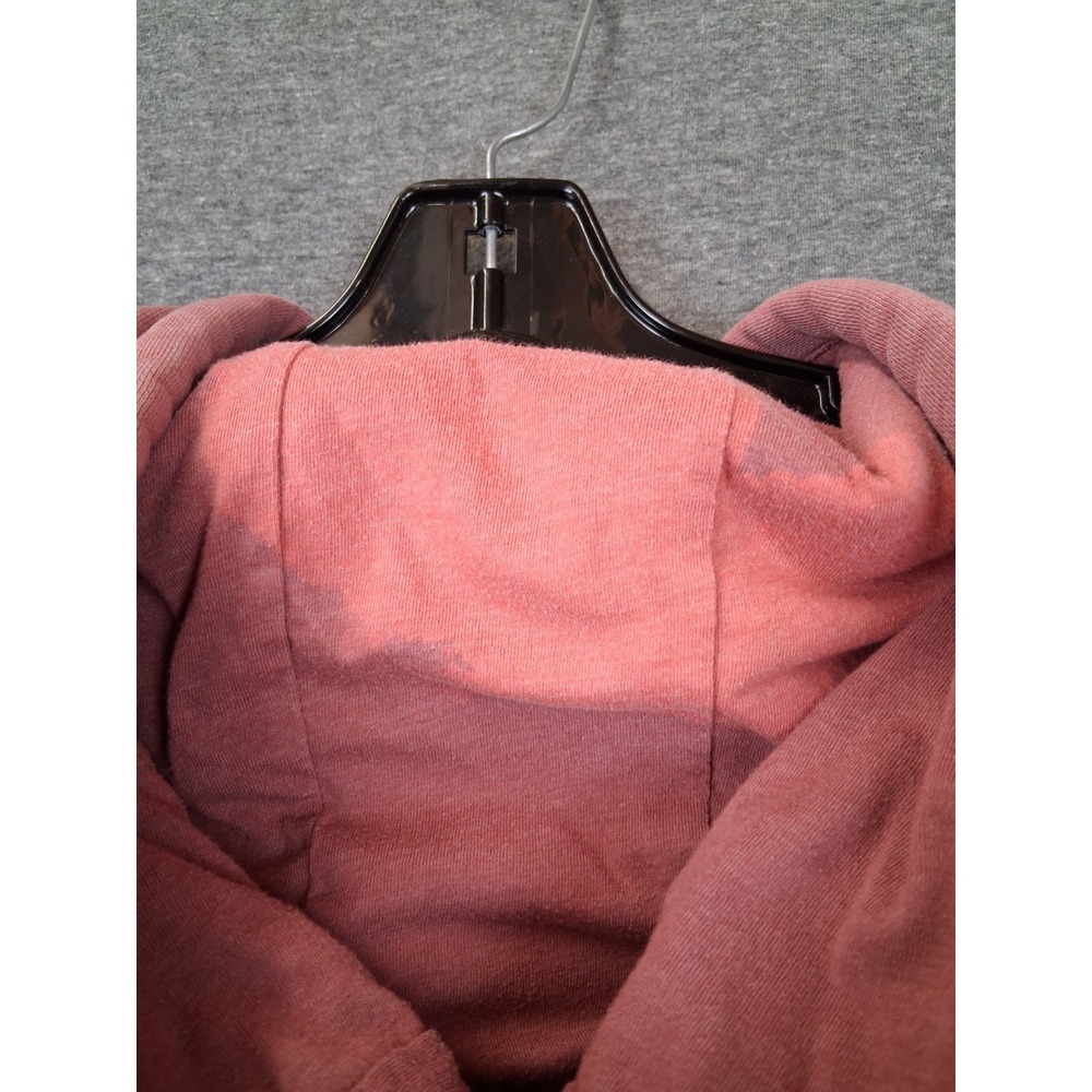 Carhartt Womens Sweatshirt Medium Pink Pullover Hoodie Bleached Spellout - Picture 4 of 9